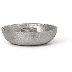 ferm LIVING - Bowl Candle Holder Single Aluminium