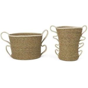 ferm LIVING - Verso Baskets Set of 2 Off-white