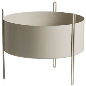 Woud - Pidestall Planter Medium Grey