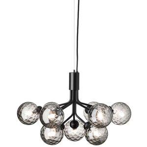 Nuura - Apiales 9 Chandelier Satin Black/Optic Smoked