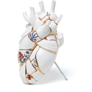 Seletti - Kintsugi Porcelain Heart Vase Love In Bloom