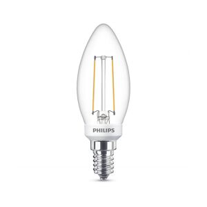 Philips - Pære LED 3W Glas Kerte (300lm) Dæmpbar E14