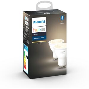 Philips - Hue White 6W Bluetooth GU10 Pære 2 pcs. Hue