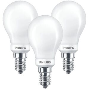 Philips - 3-pack Pære LED Dæmpbar 4,5W Krone E14