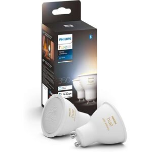 Philips Hue - White Amb. 6W Bluetooth GU10 Pære 2 pcs.