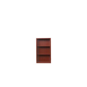 ferm LIVING - Haze Wall Cabinet Reeded Glass Oxide Red