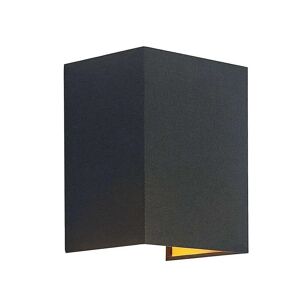 Lindby - Lukani Væglampe Black/Gold/Nickel