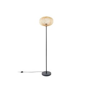 Lindby - Solvira Gulvlampe Bamboo/Black