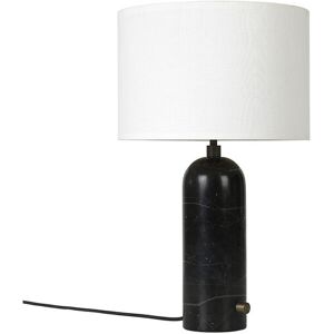 GUBI - Gravity Bordlampe Small Sort Marmor/Hvid