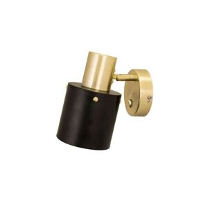 Globen Lighting - Clark 1 Væglampe Black/Brass