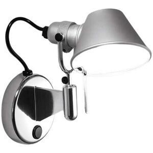 Artemide - Tolomeo MICRO Faretto Væglampe m/Afbryder E14 Alu