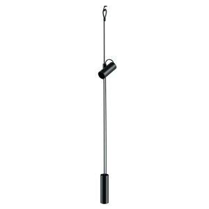 Lodes - Cima Pendel/Gulvlampe Matt Black/Silver