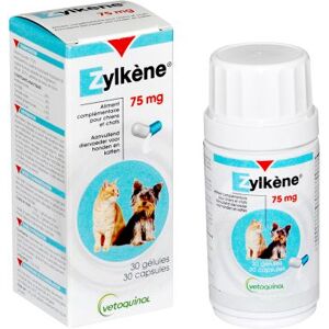 Pharmaservice Leverandør Zylkéne 75mg. til hunde og katte under 10kg, 30 stk.