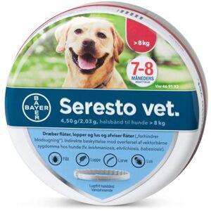 Pharmaservice Leverandør Seresto Vet Loppe og flåthalsbånd til hund over 8 kg