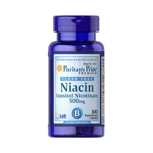 vitanatural niacin 500 mg - flush free - 100 kapsler
