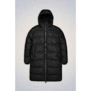 Rains Alta Long Puffer Jacket - Black Black XS