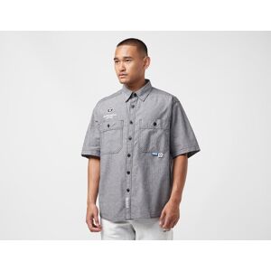 AAPE By A Bathing Ape Short Sleeve Chambray Shirt, Black  L