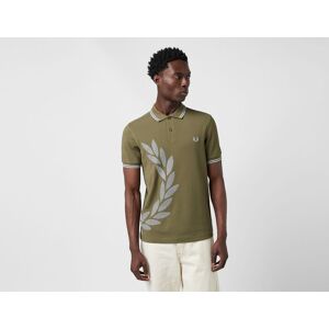 Fred Perry Cross Stich Polo Shirt, Green  S