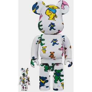 Medicom BE@RBRICK Grateful Dead Dancing Bears 100% 400%, White  One Size