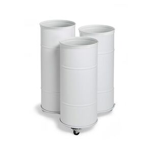 Affaldsspand BROOKLYN BIN, H 730/780/830 mm, hvid, trippel uden låg, h