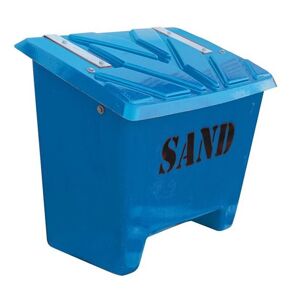 Kiruna saltbeholder / sandbeholder, 130 l, blå, LxBxH 840x510x660 mm