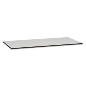 Bordplade Heimdal til arbejdsbord, LxB 1600x600x40 mm, grå laminat