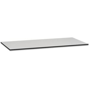 Bordplade Heimdal til arbejdsbord, LxB 1600x800x40 mm, grå laminat