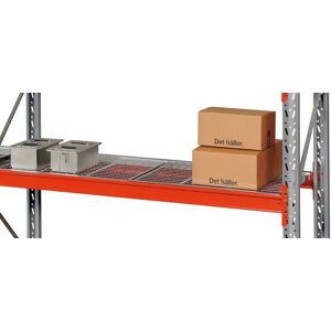 Hylde til pallereol Herkules, netværksgitterplan, 2624x782 mm, 2-delt