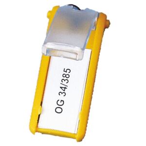Nøglering Key Box, med låg, gul 6 stk/pak