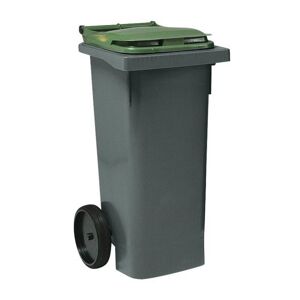 Affaldsbeholder PWS 80 liter, med låg, grå/grøn