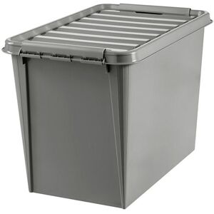 Plastkasse med låg Smartstore Recycled, LxBxH 590x390x430mm 61 liter,