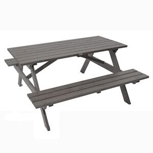 Picnicbord Kivo, 1700 mm, 6 pladser, grå