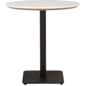 Cafebord Trend, Diameter Ø700 mm, sort firkantet fod