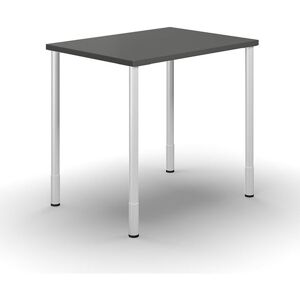 Skrivebord DUO-C, LxB 800x600 mm, mørkegrå/hvid