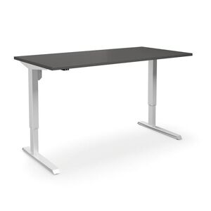 Hæve sænkebord Venla, 1800x800 mm, mørkegrå/hvid