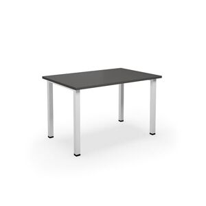 Skrivebord DUO-U, LxB 1200x800 mm, mørkegrå/hvid