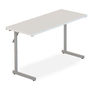 Sammenklappeligt skrivebord Arve 1200x600x18 mm hvid/sølv