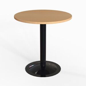 Cafebord Sputnik, Ø 700 mm sort stativ, bøg