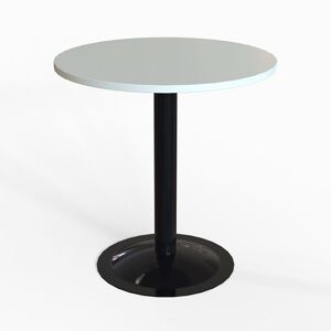 Cafebord Sputnik, Ø 700 mm sort stativ, hvid
