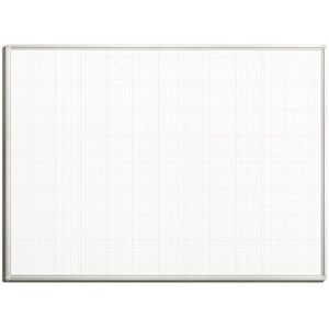 Whiteboard kvadreret, magnetisk, 1200X900 mm, tern 10x10/50x50