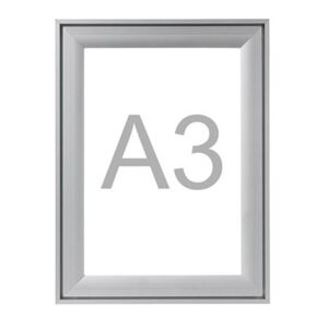 Plakatramme / Snapramme A3 Premium, aluminium, 2-pak