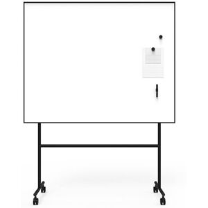 Whiteboardtavle på hjul Xida, 1500x1200 mm, enkeltsidet sort