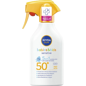 Nivea Sun Babies & Kids Sensitive 5-i-1 Spray Solcreme SPF50+ 270 ml