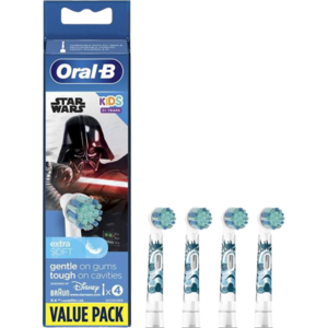 Oral-B Braun StarWars tandbørstehoveder 4-Pak