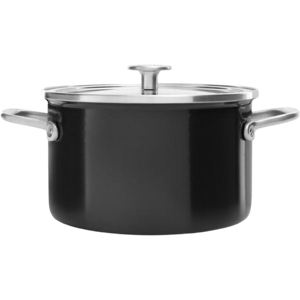 KitchenAid Cookware Gryde m. Låg Sort 3.7 liter