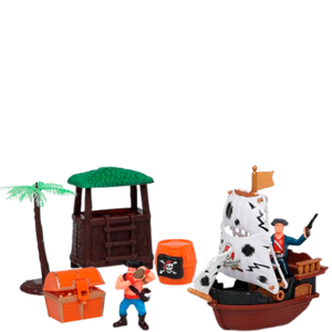 Keyly Toys Pirate Ship Legesæt - 7 dele