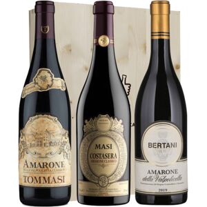 Amarone Trio Storico - Masi, Tommasi e Bertani [3 bot. in Cassetta di Legno]