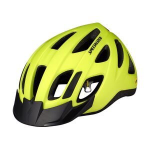 Specialized Centro LED MIPS - Cykelhjelm med Lys (Hyper Green, Adult 56-60)