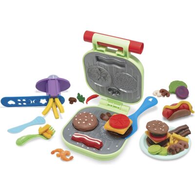 ART Modellervoks burgergrill sæt med forme og tilbehør - 4x50 g voks ART Modellervoks burgergrill sæt med forme og tilbehør - 4x50 g voks