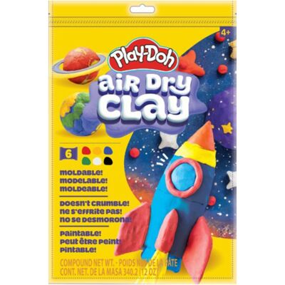 Play-Doh lufttørrende ler 340 g - 6 farver Play-Doh lufttørrende ler 340 g - 6 farver